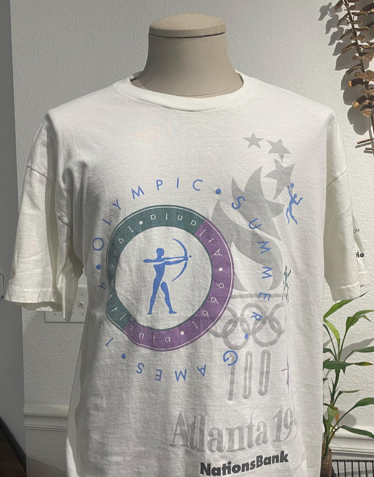 Vintage 90s 1996 Olympic Summer Games Archery white Tshirt size XL Graphic Tee – Premium Graphic · Trending Graphic Apparel