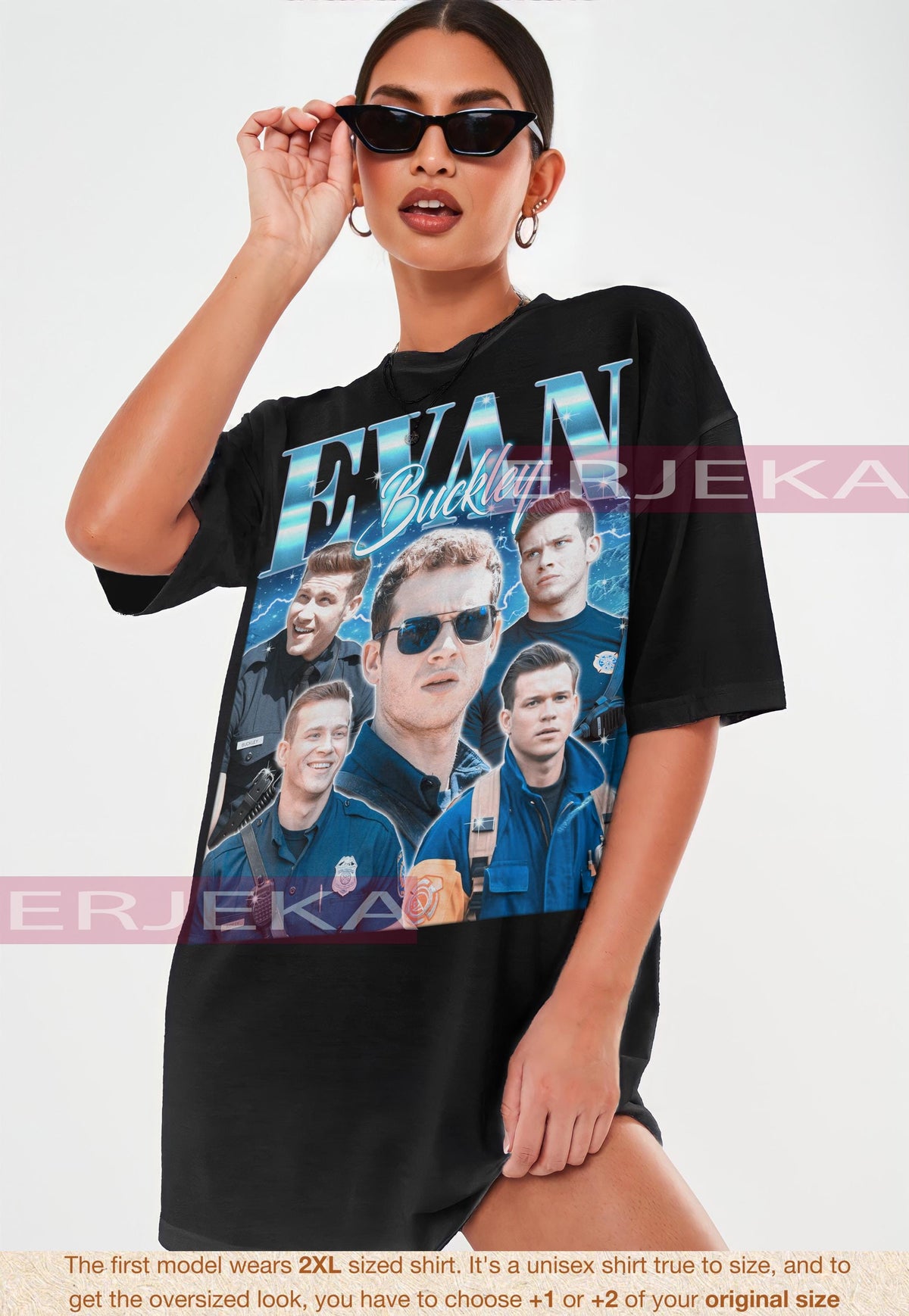 Evan Buckley Retro Shirt Nine Eleven Shirt Series Retro Shirt Evan Buckley 9039s Vintage Homage Shirt Evan Buckley Gift for fan Graphic Tee – Cozy Vibes · Must-Have Style