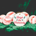 Sleigh The Patriarchy Feminist Gift Acrylic Ornament BFF Gift Best Friend Gift Christmas Gifts Under 30 Funny Christmas Ornament Graphic Tee – Bold Style · Perfect For Daily Wear