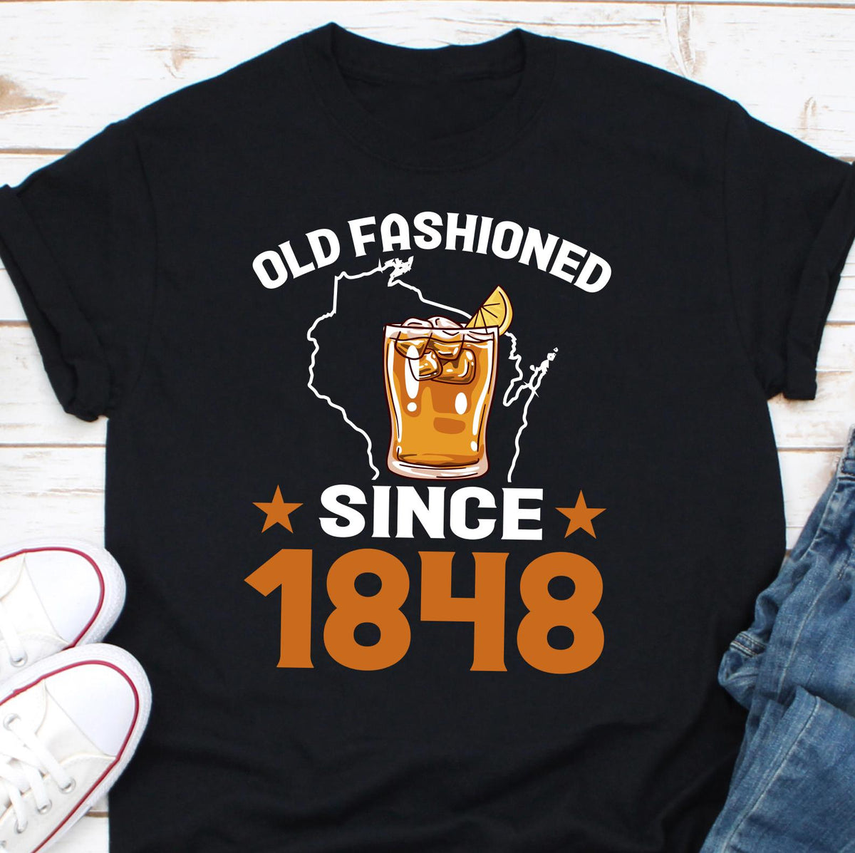 Old Fashioned Since 1848 Shirt Bourbon Lover Gift Whiskey Shirt Funny Bourbon Shirt Drinking Shirt Whiskey Gift Bartender Gift Graphic Tee – Aesthetic Look · Great Gift For Fans