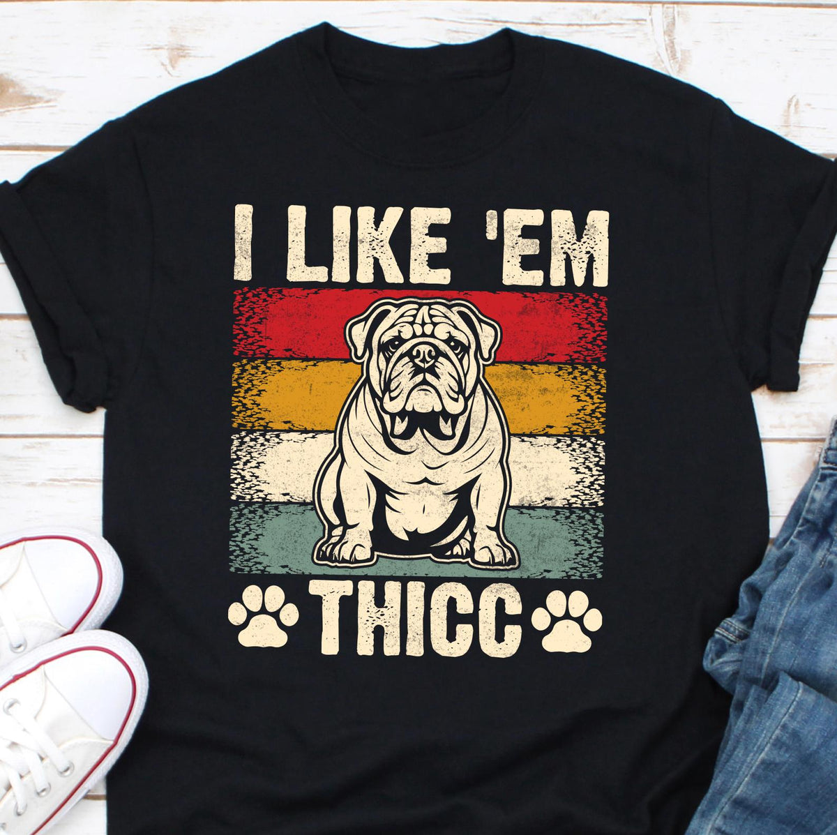 I Like 39Em Thicc Shirt Dog Lover Shirt Gift For Dog Owner Bulldog Lover Shirt Bulldog Owner Shirt Cute Bulldog Gift Graphic Tee – Everyday Comfort · High-Quality Print