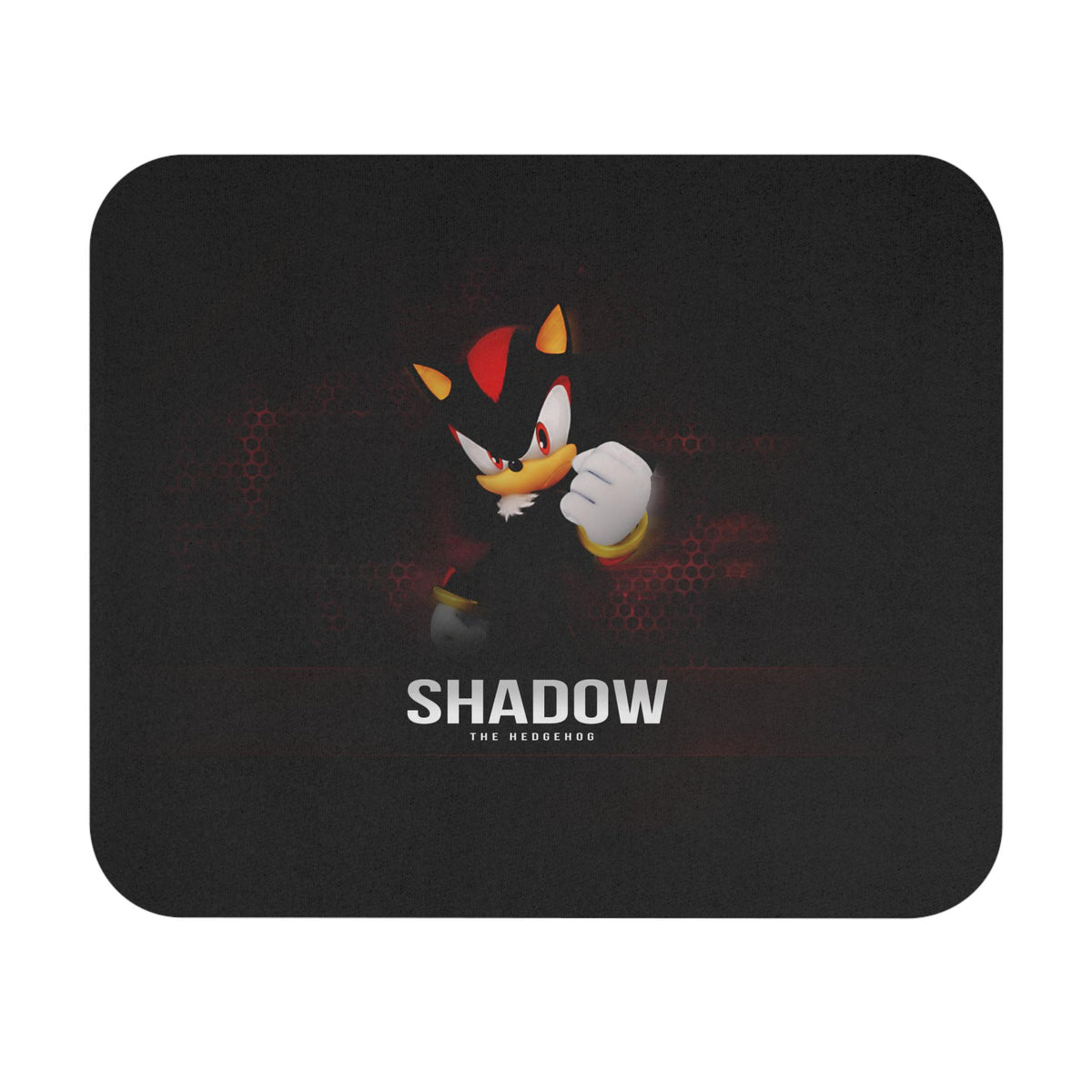 Shadow the Hedgehog mouse pad personalized gaming pad durable rubber base stain resistant top smooth glide surface rectangular design Graphic Tee – Feel-Good Design · High-Quality Print
