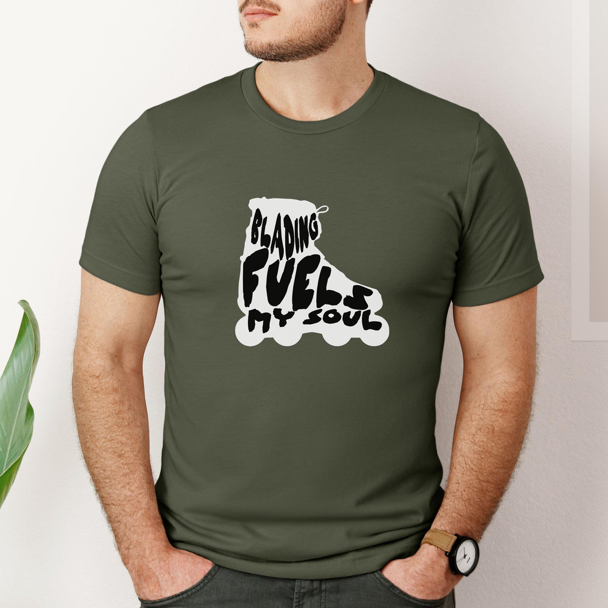 Rollerblading shirt Blading Fuels my soul shirt skating tshirt Rollerblade Lover Gift Skating Apparel Skater Outfit Roller Sports Graphic Tee – Soft Feel · Perfect For Daily Wear