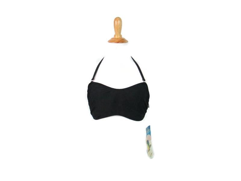 Deadstock 9039s Black Bandeau Underwire Convertible Halter Bikini Top Women39s Size 10 Newport News Graphic Tee – Everyday Comfort · Trending Graphic Apparel