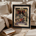 The Reader Tarot Print Skeleton Reader Tarot Card Wall Art Book Lover Gifts Witchy Reading Nook Art Bookish Witchy Library Decor Graphic Tee – Everyday Comfort · High-Quality Print