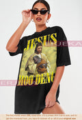 Jesus Moo Deng Shirt Jesus Loves Moo Deng Bouncy Pig Cute Baby Hippo Meme T Shirt Moo Deng Shirt Sweatshirt Hoodie Hoodie – Fan Favorite · Must-Have Style