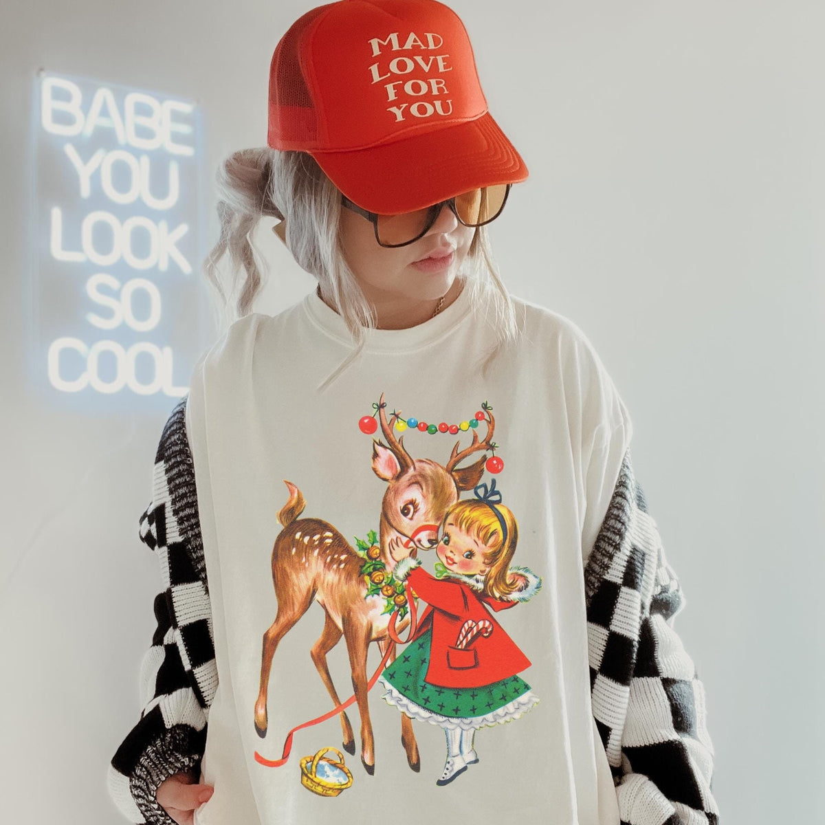 Retro Christmas Tee 1950s Christmas Cute Christmas Tee Womens Christmas Tshirt Christmas Tshirt Holiday Party Shirt Graphic Tee – Premium Graphic · Top Pick For Any Outfit