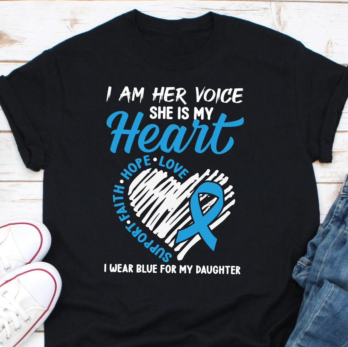 I Am Her Voice She Is My Heart Shirt Diabetes Awareness Tee Diabetic Life Tee Diabetes Support Shirt Diabetes Warrior Shirt T1D Life Graphic Tee – Warm & Stylish · Trending Graphic Apparel