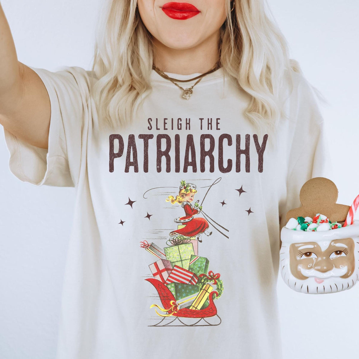 Sleigh The Patriarchy Shirt Feminist Christmas Christmas Pro Choice Shirt Trendy Feminist Gifts Pro Choice Shirt Graphic Tee – Feel-Good Design · Top Pick For Any Outfit