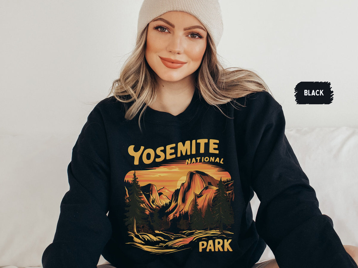 Vintage Yosemite Sweatshirt California Park Sweater Yosemite Park Hiking Sweatshirt Yosemite Retro shirt Yosemite Crewneck Granola Girl gift Sweatshirt – Soft Feel · Must-Have Style