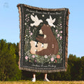 Personalized Blanket Mom Gift Mothers Day Present From Kids Mama Bear Woven Throw Custom Message Woodland Tapestry Unique Home Decor Graphic Tee – Fan Favorite · Trending Graphic Apparel