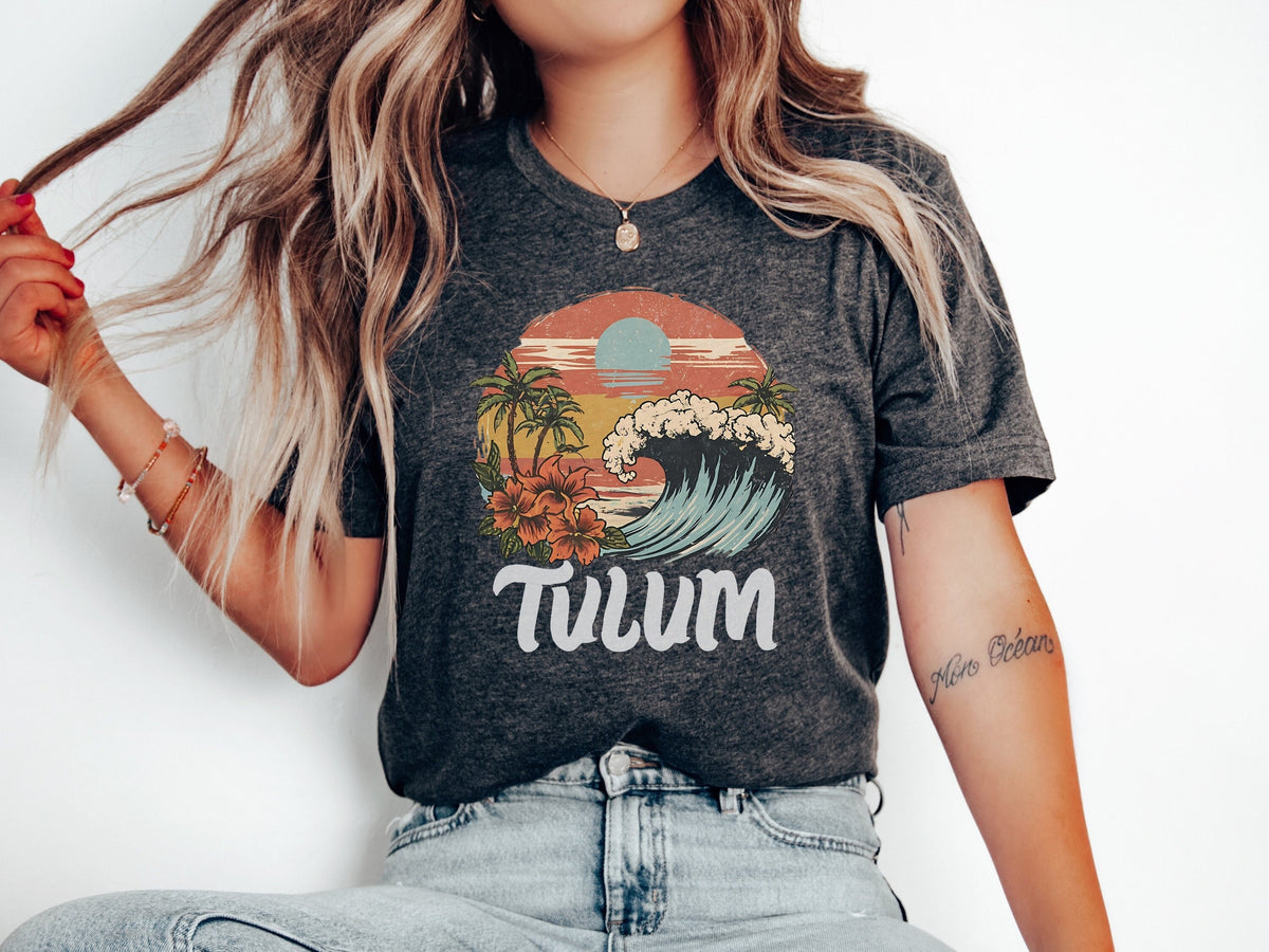 Tulum shirt Retro Tulum T shirt Beach tshirt Tulum gift for her Tulum Vacation Beachy t shirt Summer Gifts Surf tshirt Tulum Sweatshirt Sweatshirt – Feel-Good Design · Top Pick For Any Outfit