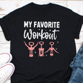 Corkscrew Shirt Wine Tasting Shirt My Favorite Workout Shirt Wine Workout Shirt Lover Gift Matching Gym Shirt Cute Wine Girl Party Tee Graphic Tee – Bold Style · Perfect For Daily Wear