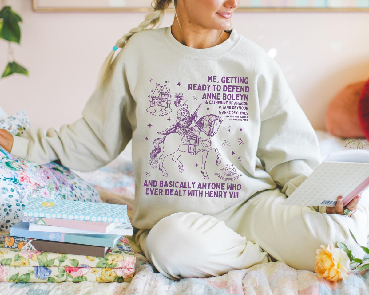 Tudor History Sweatshirt Henry the 8th39s Wives Funny English History Crewneck for Historian Who Loves Anne Boleyn and Catherine of Aragon Sweatshirt – Soft Feel · High-Quality Print