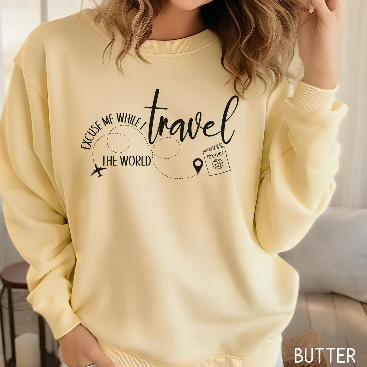 Travel Sweatshirt Travel Lover Gift Sweater Vacation Sweatshirt World Traveler Sweater Adventure ShirtTraveler Gift Sweatshirt – Soft Feel · Top Pick For Any Outfit