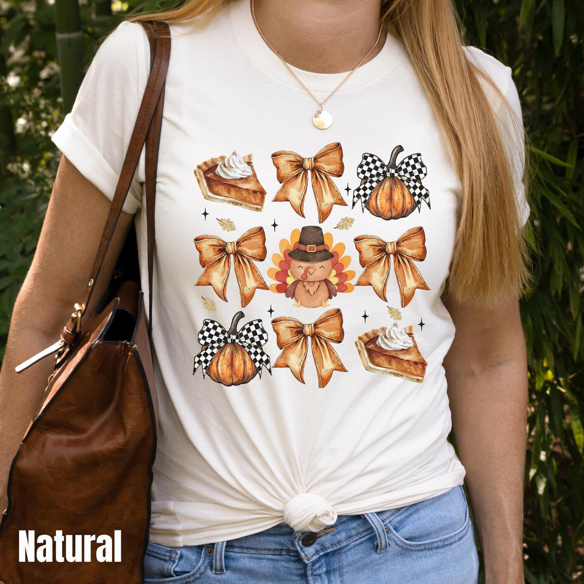 Coquette Thanksgiving Shirt Checkered Retro Fall Bow Pumpkin Shirt Turkey Day Shirt Girly Thanksgiving Outfit Fall Pumpkin Pie Shirt Graphic Tee – Aesthetic Look · Trending Graphic Apparel