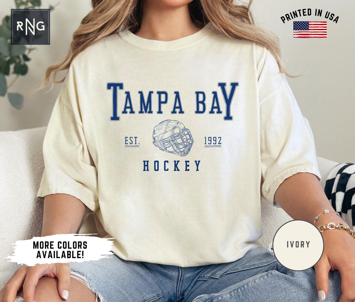 Tampa Bay Hockey Shirt Lightning Hockey Gameday Shirt Tampa Bay Hockey Apparel Lightning Sports Apparel Retro Tampa Bay Hockey Gift Graphic Tee – Everyday Comfort · Trending Graphic Apparel