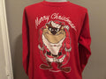 Vintage 9039s Looney Tunes TAZ Tasmanian Devil Merry Christmas Crewneck Sweatshirt L Sweatshirt – Aesthetic Look · Top Pick For Any Outfit