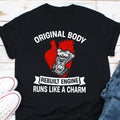 Original Body Rebuilt Engine Shirt Heart Surgery Survivors Gift Coronary Artery Bypass Cardiovascular Heart Disease Open Heart Surgery Graphic Tee – Premium Graphic · High-Quality Print