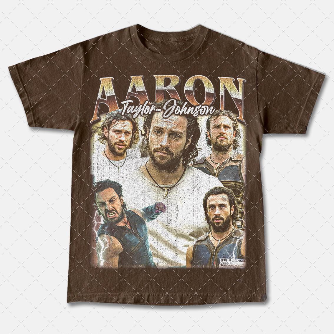 Vintage 90s Aaron Taylor Johson Tee Unisex T Shirt Retro TV Show Merch Graphic Tee Pop Culture Shirt Graphic Tee – Fan Favorite · Trending Graphic Apparel