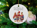 Xmas Ornament First Christmas As A Family Of Five Christmas Ornament 2024 3 Inch Ceramic Christmas Ornament Adorable Family Keepsake Graphic Tee – Soft Feel · Great Gift For Fans