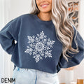 Snowflake Christmas Sweatshirt Womens Winter Long Sleeve Shirt Cute Holiday Sweater Christmas Snowflake Shirt for Women Sweatshirt – Warm & Stylish · Perfect For Daily Wear