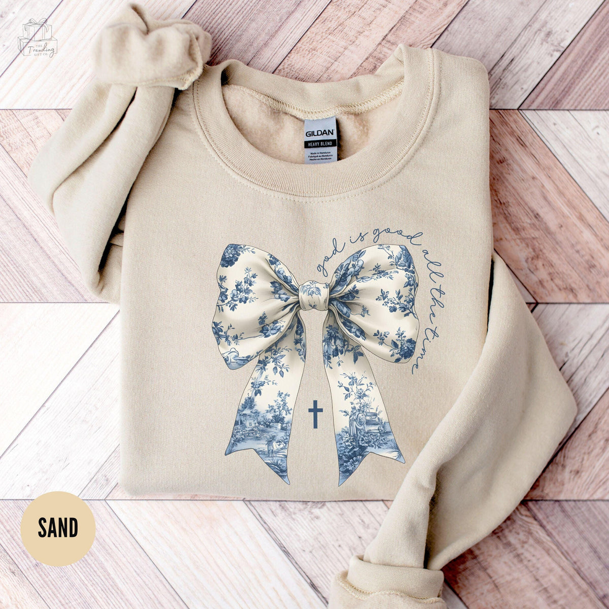 Toile De Jouy Jesus Sweatshirt Coquette God is Good Religious Bow Shirt Faith Sweater Jesus Merch Hoodie Religion Apparel Godly Gift Hoodie – Aesthetic Look · Must-Have Style