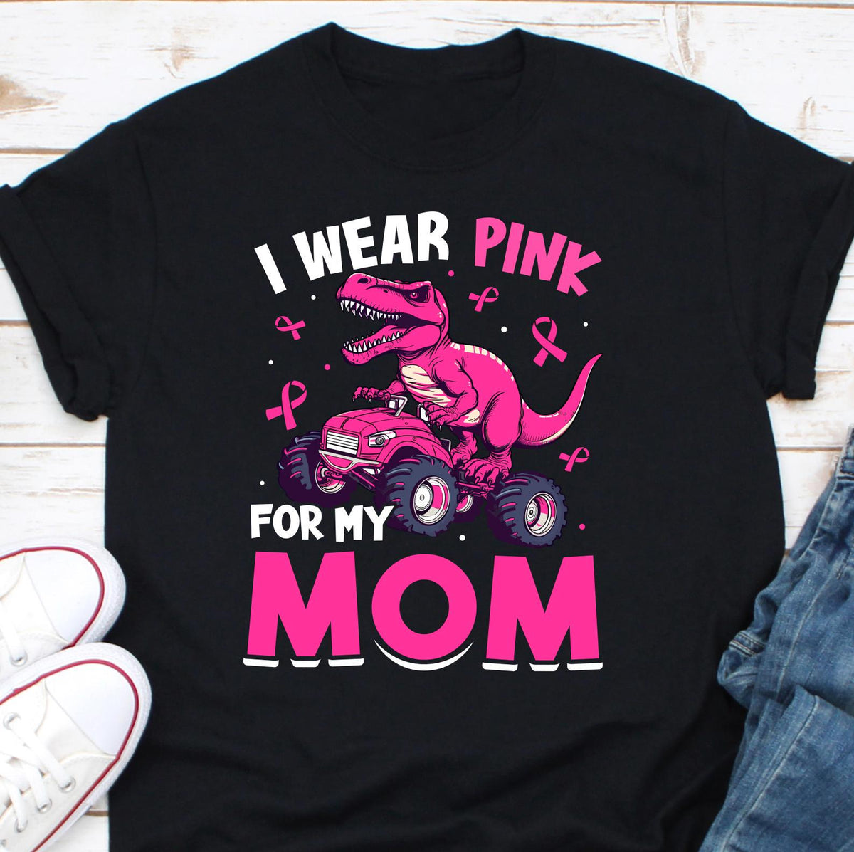 I Wear Pink For My Mom Shirt Breast Cancer Awareness Shirt For Women Pink Ribbon Shirt Breast Cancer Survivor Gift Cancer Support Tee Graphic Tee – Easygoing Wear · Trending Graphic Apparel