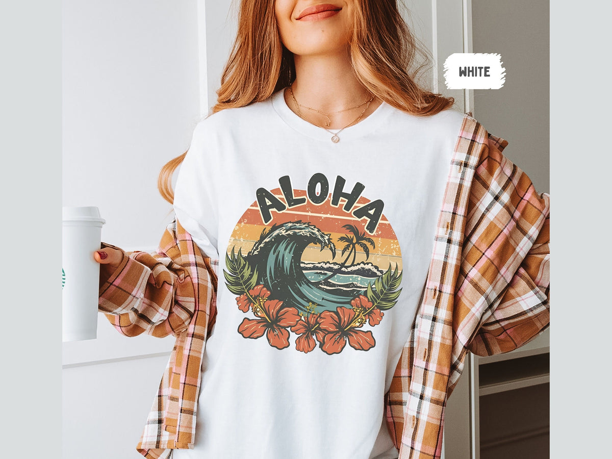 Aloha shirt Hawaii T shirt Beach tshirt Hawaii gift for her Hibiscus shirt Beachy t shirt Summer Gifts Surf tshirt Hawaii Sweatshirt Sweatshirt – Easygoing Wear · Great Gift For Fans