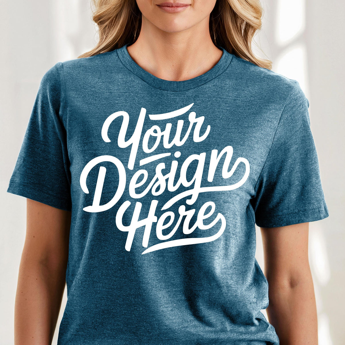 Heather Deep Teal Bella Canvas 3001 T Shirt Mockup Bella Canvas 3001 Heather Teal Shirt Mockup Heather Teal Bella Canvas 3001 Tee Shirt Graphic Tee – Bold Style · Must-Have Style