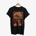 Japanese Cat Tshirt Mount Fuji T Shirt Retro Aesthetic Style Japan Fashion Calm Cat Graphic Tee Sunset Landscape Clothes Graphic Tee – Everyday Comfort · Top Pick For Any Outfit