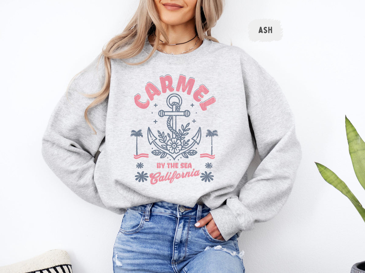 Carmel by the Sea Sweatshirt Ocean lovers Jumper Beach Town Pullover Coastal Vibes Clothing Vacation Sweater Travel Destination Shirt Sweatshirt – Easygoing Wear · Must-Have Style