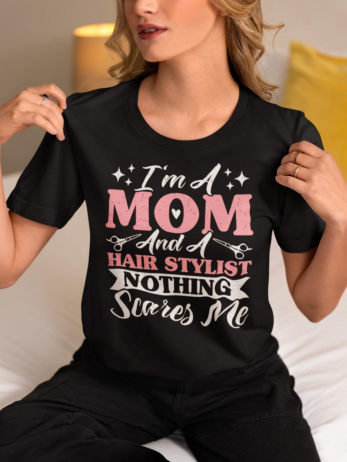 I39m A Mom And A Hair Stylist Nothing Scares Me Shirt Hair Stylist Mom Shirt Hair Hustler Shirt Hair Dresser Gift Gift For Hair Stylist Graphic Tee – Easygoing Wear · Great Gift For Fans