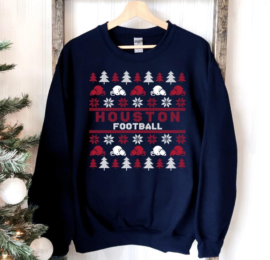Retro Houston Football Ugly Pattern Christmas Sweatshirt Houston Football Team Unisex Hoodie Football Mom Vintage Shirt Christmas Gifts Hoodie – Cozy Vibes · Trending Graphic Apparel