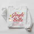 Jingle Bells and Cocktails Shirt Aesthetic Bohemian Sweater Grunge Hippie Boho Graphic Sweatshirt Trendy Christmas Aesthetic Sweatshirt Sweatshirt – Aesthetic Look · Great Gift For Fans