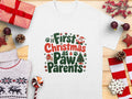 First Christmas as Paw Parents Funny Dog Lovers Gift Cute Xmas Shirt Holiday Celebration Festive Tee Pet Owners Christmas Top Graphic Tee – Feel-Good Design · Must-Have Style