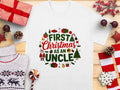 First Christmas as an Uncle TShirt Family Holiday Shirt Christmas Gift for New Uncle Fun Christmas Tee Holiday Celebration Shirt Graphic Tee – Everyday Comfort · High-Quality Print