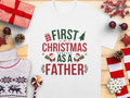 First Christmas as a Father TShirt Dad Christmas Tee New Dad Holiday Shirt Funny Christmas Shirt for Dads Christmas Gift for Dad Graphic Tee – Bold Style · Top Pick For Any Outfit