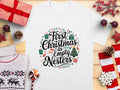 First Christmas as Empty Nesters TShirt Cute Christmas Design Tee Fun Holiday Graphic Shirt Christmas Family Gift Idea Graphic Tee – Fan Favorite · Top Pick For Any Outfit