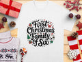 First Christmas as Family of Six TShirt Christmas Holiday Family TShirt Matching Family Christmas Shirt Graphic Tee – Bold Style · Must-Have Style