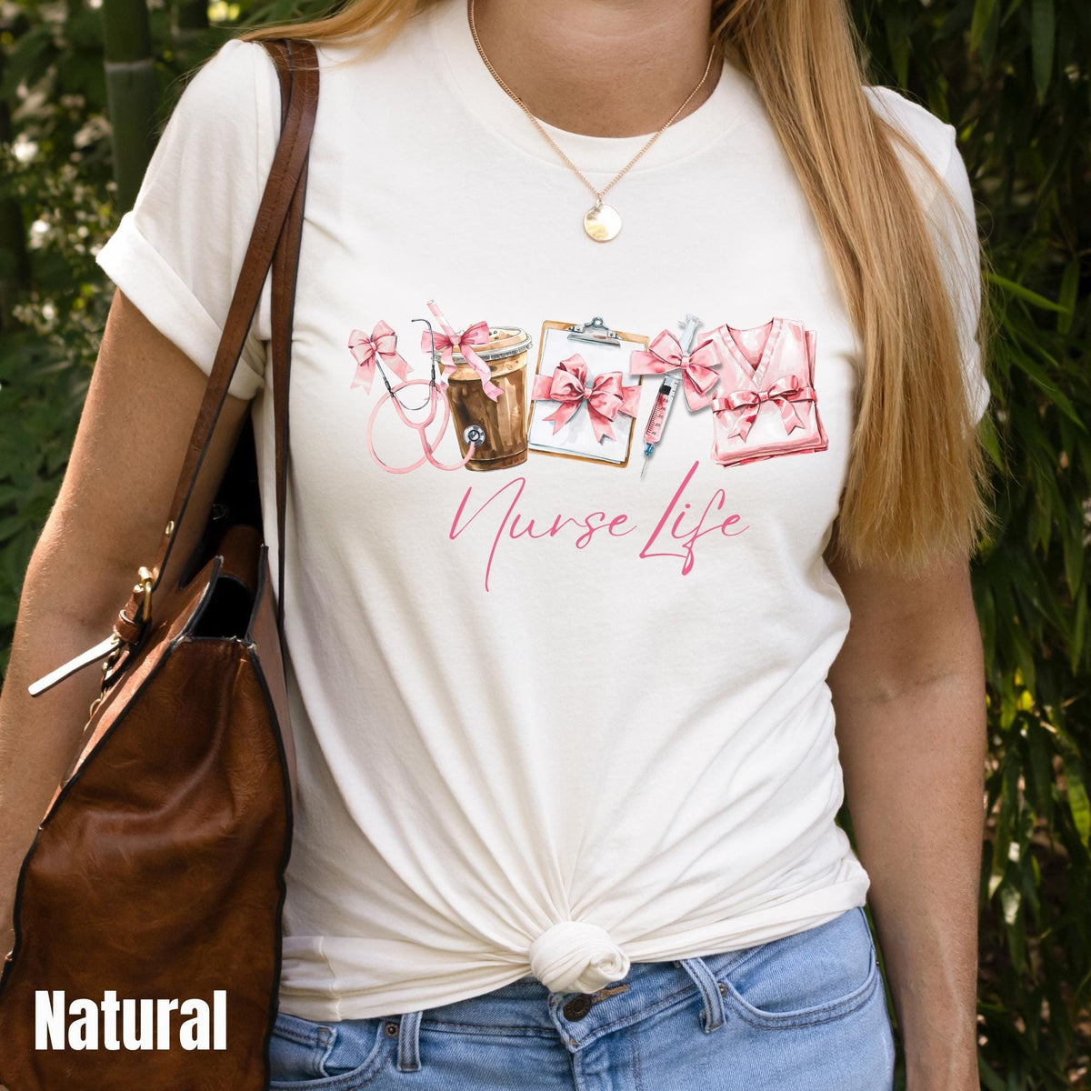 Coquette Nurse Shirt Nurse Life Shirt Nursing School Gift Med School Gift Cute Nurse Gift Pink Girly Nurse Shirt Nurse Graduation Gift Graphic Tee – Everyday Comfort · Great Gift For Fans