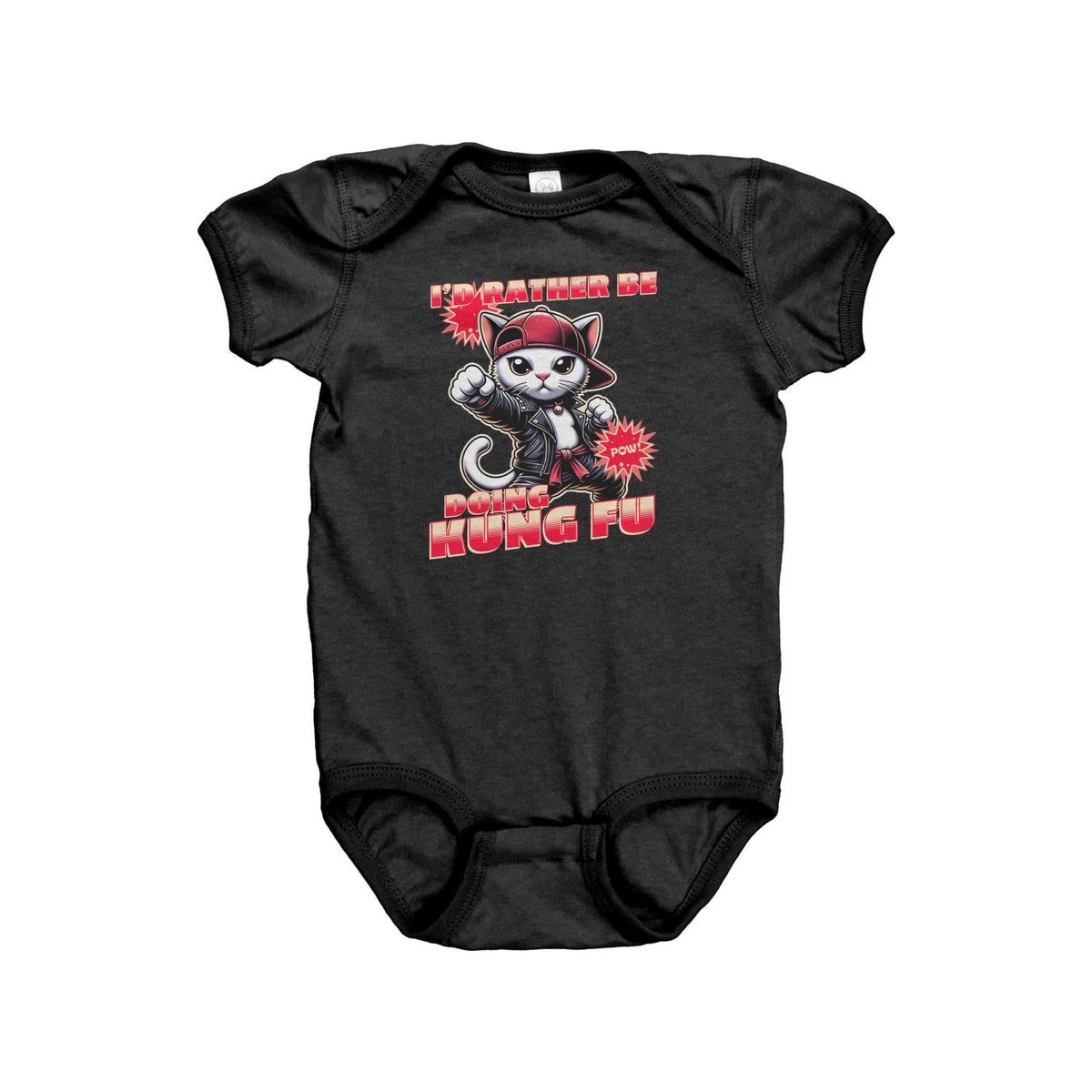 Kung Fu Baby Bodysuit Kung Fu Baby Onepiece KungFu Gift I39d Rather Be Doing Kung Fu Graphic Tee – Warm & Stylish · Perfect For Daily Wear