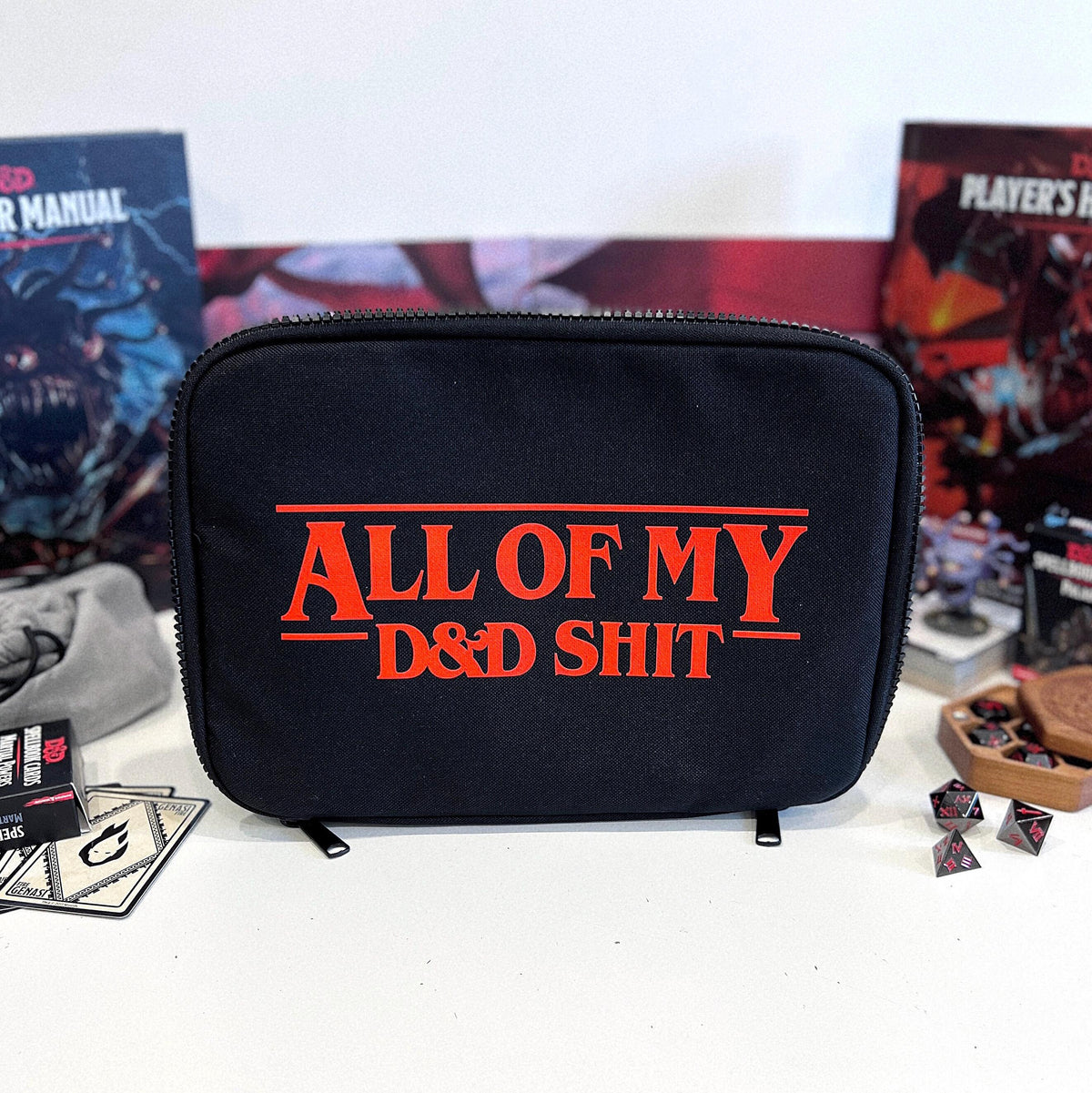 Dungeons And Dragons Dice Bag Dungeon Master D And D Organiser DD Stuff Zip Up Storage Pouch Tote Bag – Bold Style · Great Gift For Fans