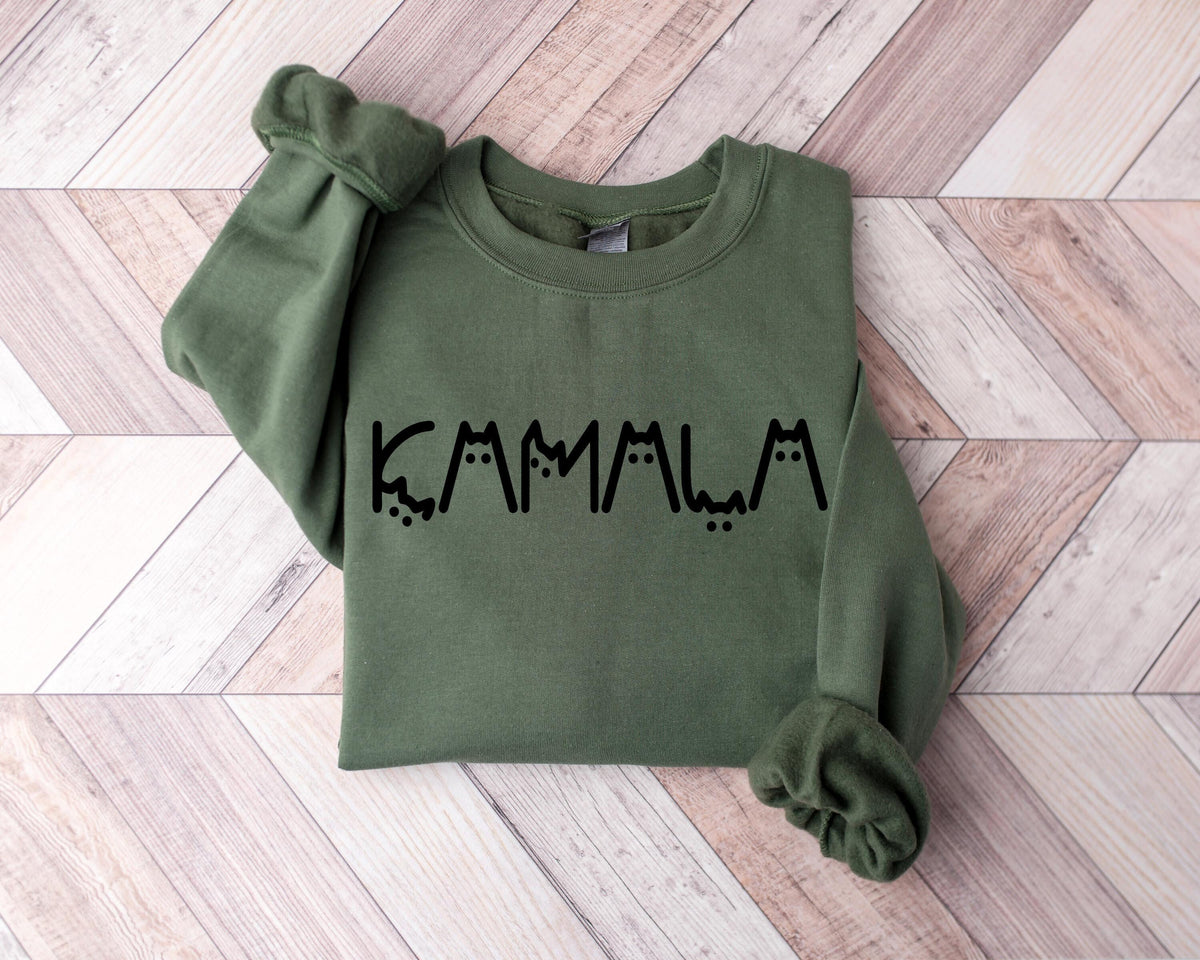 Kamala Harris La Sweatshirt Kamala 2024 T Sweatshirt Madam President Sweatshirt Vote America President Election Comma La Sweatshirt Sweatshirt – Everyday Comfort · Great Gift For Fans