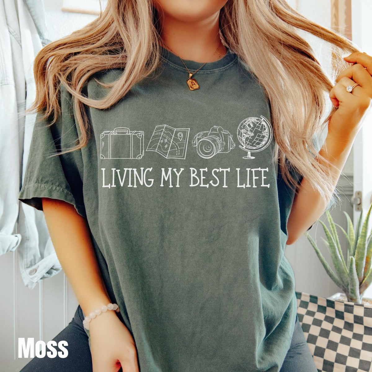 Travel Shirt Living My Best Life Shirt Vacation Shirt World Traveler Shirt Adventure Shirt Vacation Mode Traveler Gift Graphic Tee – Warm & Stylish · Must-Have Style