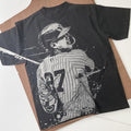 Giancarlo Stanton Handmade Bleached t shirt Baseball Bleached Unisex Faded black cotton t shirt Gift for him Gift for her Graphic Tee – Bold Style · High-Quality Print
