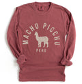 Machu Picchu Alpaca Long Sleeve Tshirt Peru Gift Tee Graphic Tee – Warm & Stylish · Top Pick For Any Outfit