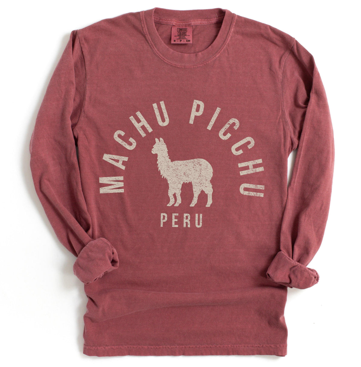 Machu Picchu Alpaca Long Sleeve Tshirt Peru Gift Tee Graphic Tee – Warm & Stylish · Top Pick For Any Outfit