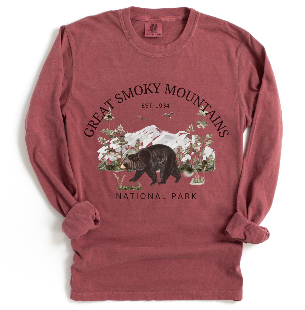 Great Smoky Mountains National Park Long Sleeve Tshirt Tennessee Hiking Gift Tee Graphic Tee – Feel-Good Design · Must-Have Style