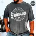 Promoted To Grandpa TShirt Pregnancy Reveal Gift Baby Announcement Tshirt Comfort Colors New Grandad Tee Grandparents Gift Est 2025 Graphic Tee – Bold Style · Perfect For Daily Wear